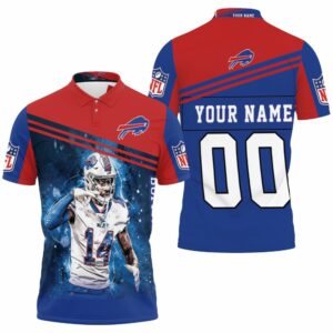 14 Stefon Diggs 14 Buffalo Bills Great Player Nfl Personalized Polo Shirt All Over Print Shirt