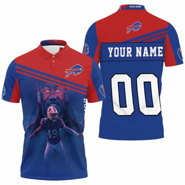 49 Tremaine Edmunds 49 Buffalo Bills Great Player Polo Shirt Men Trending