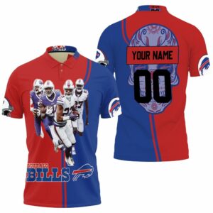 Buffalo Bills Afc East Division Champions Poco Loco Skull Personalized Polo Shirt
