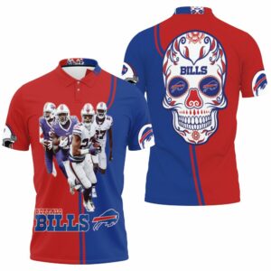 Buffalo Bills Afc East Division Champions Poco Loco Skull Polo Shirt