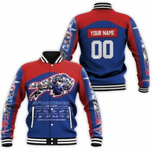 Buffalo Bills AFC East Division Champs Sign Personalized Baseball Jacket