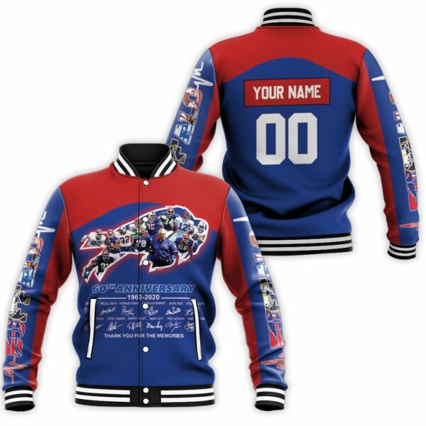 Buffalo Bills AFC East Division Champs Sign Personalized Baseball Jacket