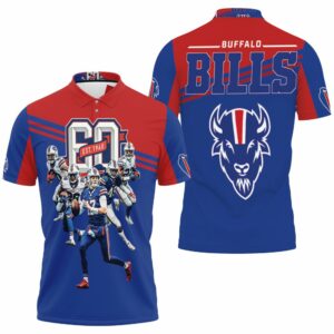 Buffalo Bills 60th Anniversary Afc East Division Champs Polo Shirt All Over Print Shirt