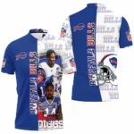 Buffalo Bills Afc East Stefon Diggs Polo Shirt All Over Print Shirt 3d T-shirt