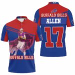 Buffalo Bills Afc East Division Champions Josh Allen 17 Art Polo Shirt All Over Print Shirt 3d T-shirt