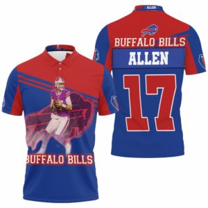 Buffalo Bills Afc East Division Champions Josh Allen 17 Art Polo Shirt All Over Print Shirt 3d T-shirt