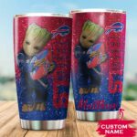 Buffalo Bills Baby Groot Custom Name Tumbler