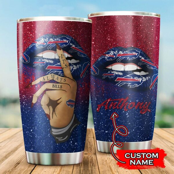 Buffalo Bills Girl Custom Name Tumbler