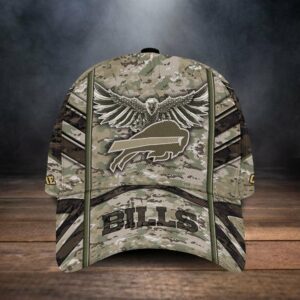 Buffalo Bills Nfl Camouflage Eagle Custom Name Trucker Designer Classic Baseball Cap