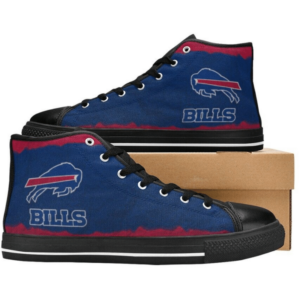 It all begins with an idea. Buffalo woman customizes Bills-themed sneakers