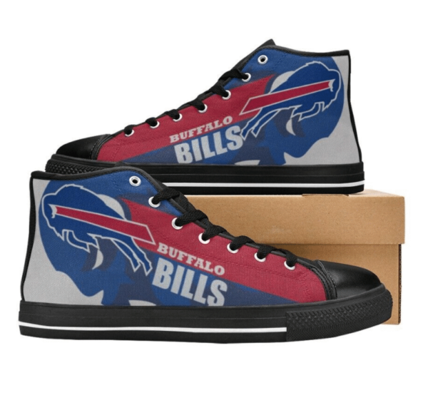 Buffalo Bills NFL Football 4 Custom Canvas High Top Shoes