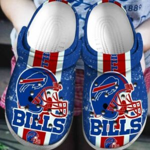 Buffalo Bills NFL Football helmet For gift fan Rubber Crocs Crocband
