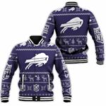 Buffalo Bills NFL Ugly Christmas 3D Printed Sweatshirt Ugly Baseball Jacket BJ1538