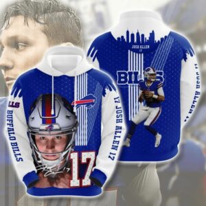 Buffalo Bills NFL17 Josh Allen Signature Gift For Fan 3D Hoodie