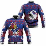 Buffalo Bills Number 12 The Simpsons Cartoon Art Style Baseball Jacket BJ0710