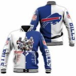 Buffalo Bills Players Signed 3D Baseball Jacket BJ1263