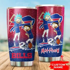 Buffalo Bills Rick and Morty Custom Name Tumbler