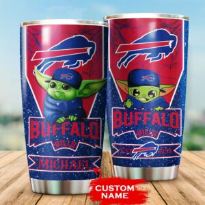 Buffalo Bills Tumbler Baby Yoda NFL 10 custom name