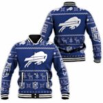 Buffalo Bills Ugly Sweatshirt Christmas 3D Baseball Jacket BJ1075