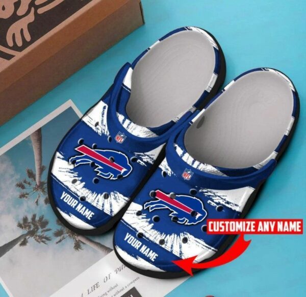 Custom name Buffalo Bills NFL Gifts For fan 3 Crocs Crocband Clogs