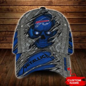 NFL Buffalo Bills 3D Cap MTLC BAND CUSTOM NAME