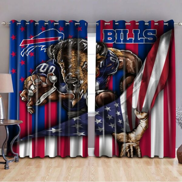 NFL Buffalo Bills Mascot Curtain