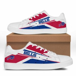 Buffalo Bills Men's and Women's NFL Gift For Fan Low top Leather