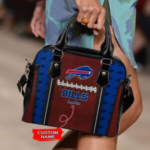 NFL Buffalo Bills PU Leather Bag Custom Name