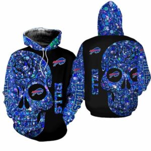 NFL Buffalo Bills Sugar Skull Men's And Women's NFL Gift For Fan Hoodie