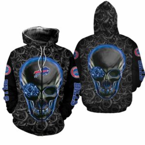 NFL Buffalo Bills Team Skull NFL Gift For Fan 3D Hoodie