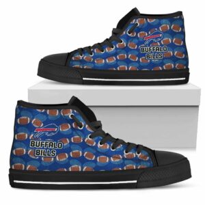 Buffalo Bills Men's Royal Blue High Top Canvas Sneaker