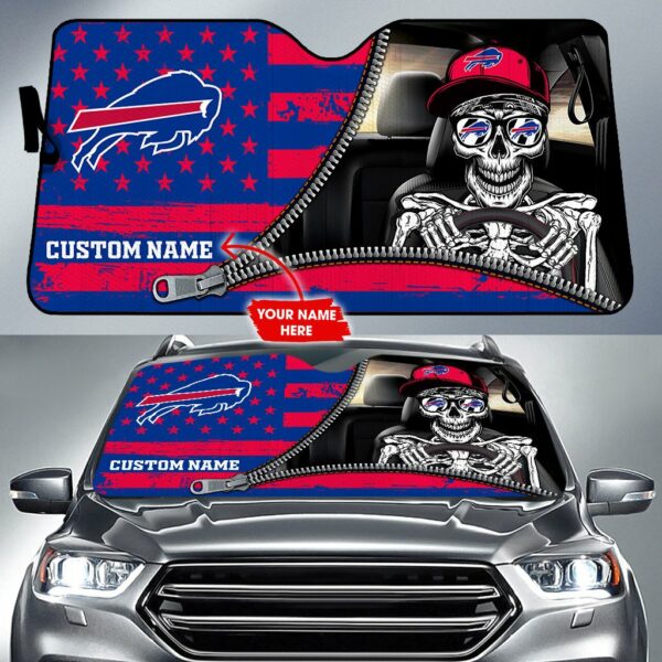 Buffalo Bills NFL Football Team Car Sun Shade