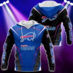 Buffalo Bills NFL Hoodie Zip Sweater Tshirt 3D