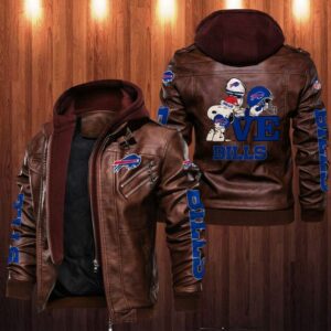 NFL Leather Jacket Buffalo Bills Men 3D New