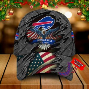 Buffalo Bills 3D Personalized Gift, Custom Name Number Metallica