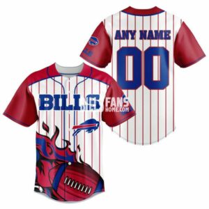 Buffalo Bills Personalized 3d Baseball Jersey 2 – Teepital