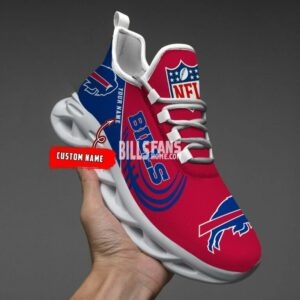 Buffalo Bills Neon Flames Design Running Sneaker Max Soul Shoes