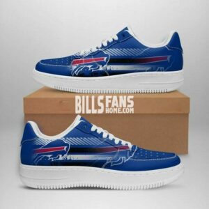 Buffalo Bills Mascot Logo NFL Football Custom Name Air Force Shoes - Tagotee