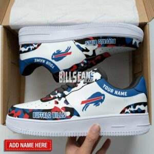 Buffalo Bills custom Nike AF1 mid modern design