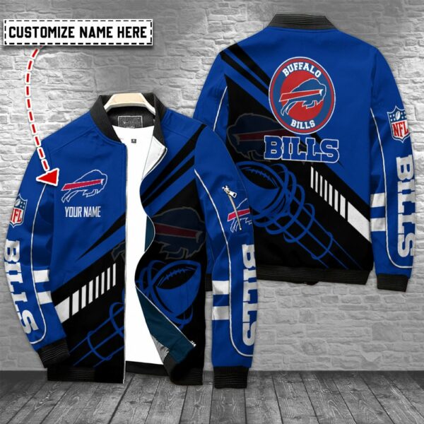 Buffalo Bills Personalized Bomber Jacket BG135 - billsfanshome.com