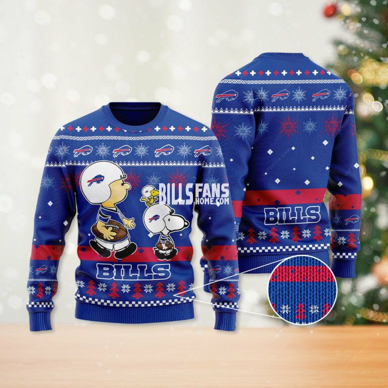 Buffalo Bills Ugly Sweater, Ho Ho Ho 3D Ugliest Christmas Sweater